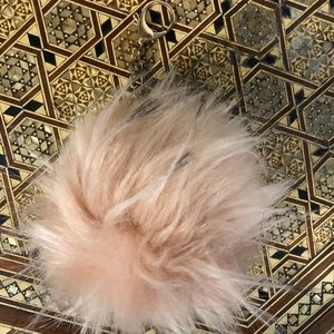 Faux fur keychain